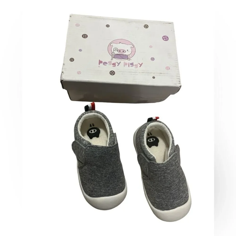 Peggy Piggy Baby Sneakers In Gray